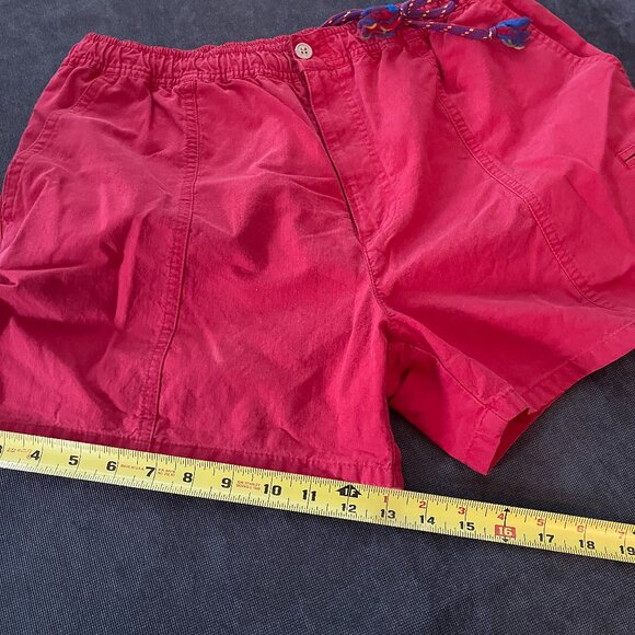 Jantzen Vintage Red Cotton Shorts (M) - Picture 2 of 5